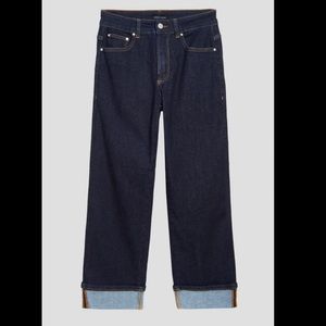 Universal Standard - Stevie High Rise Cuffed Straight Leg Jeans - 27” / Size 14